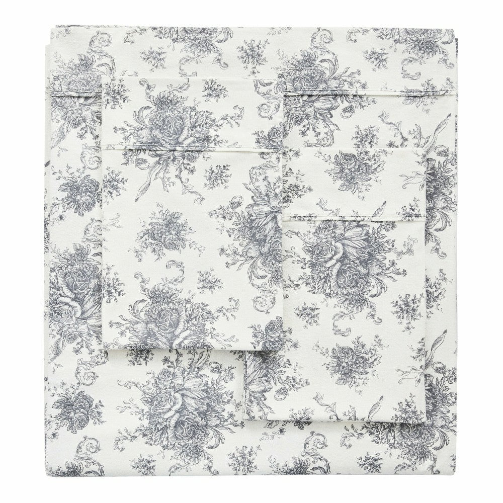 Plow & Hearth Petit Toile Flannel Sheet Sets