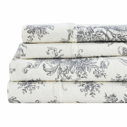 Plow & Hearth Petit Toile Flannel Sheet Sets