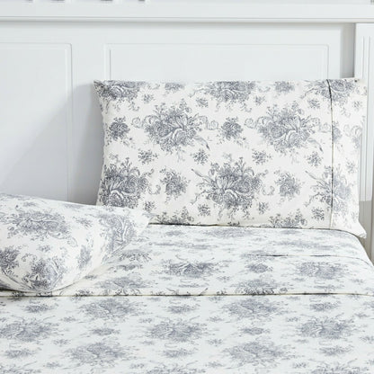 Plow & Hearth Petit Toile Flannel Sheet Sets