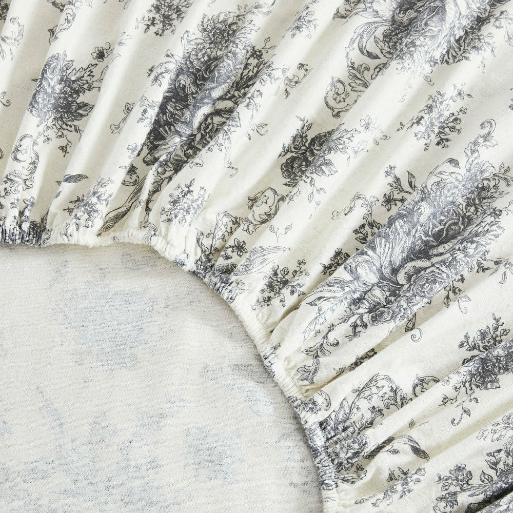 Plow & Hearth Petit Toile Flannel Sheet Sets