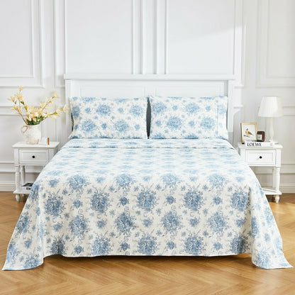Plow & Hearth Petit Toile Flannel Sheet Sets