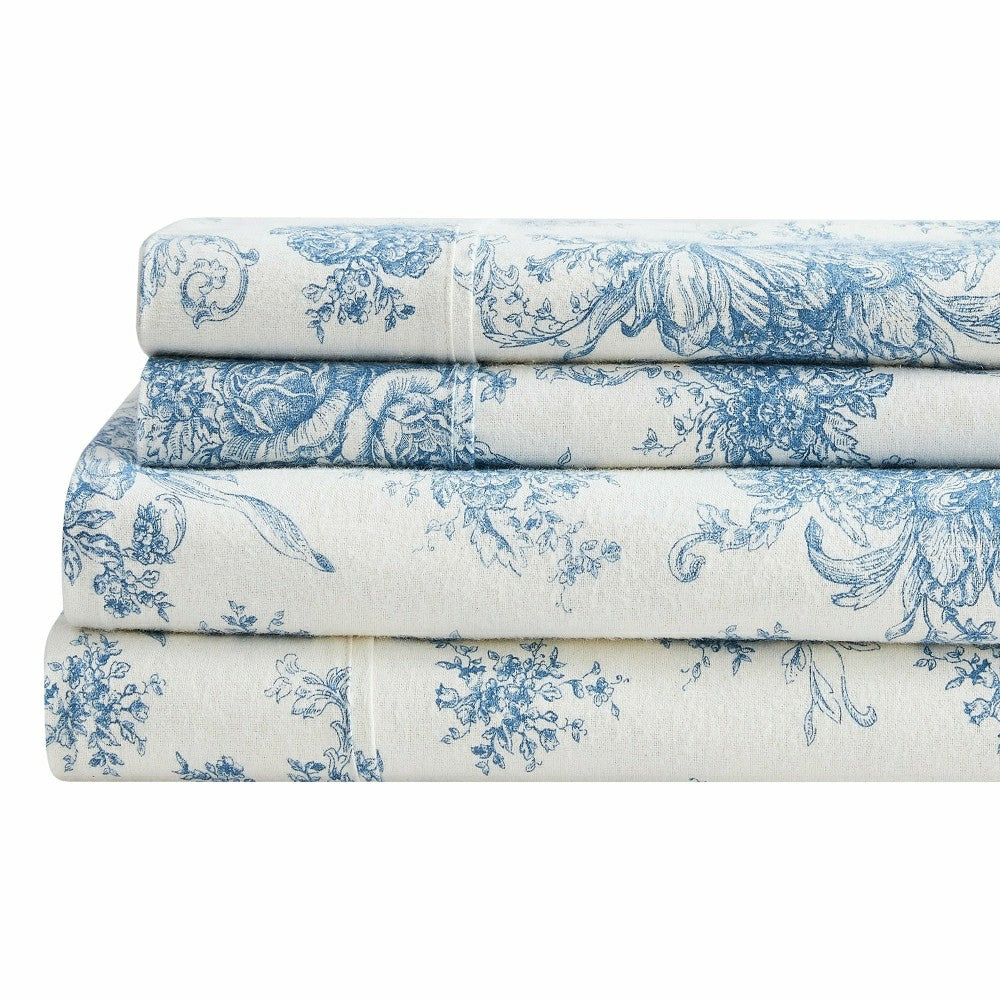 Plow & Hearth Petit Toile Flannel Sheet Sets