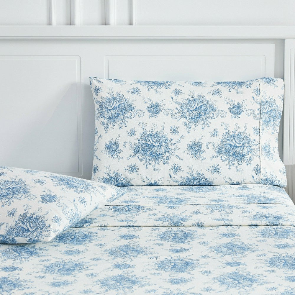 Plow & Hearth Petit Toile Flannel Sheet Sets