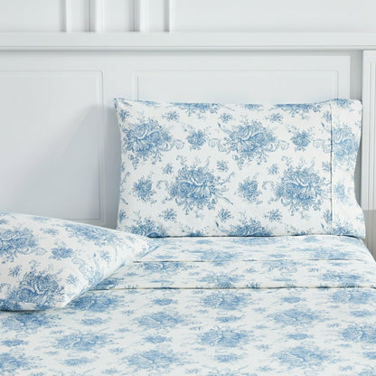 Plow & Hearth Petit Toile Flannel Sheet Sets