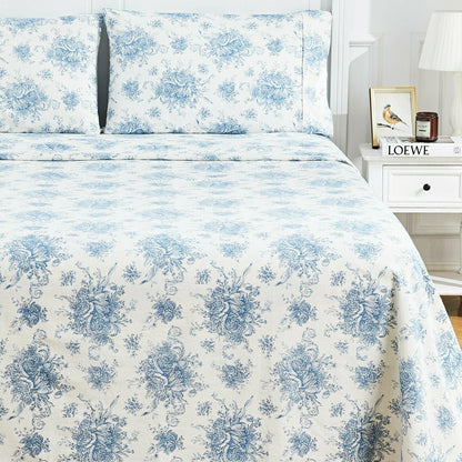 Plow & Hearth Petit Toile Flannel Sheet Sets