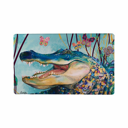 Plow & Hearth Seaside Retreat Anti-Fatigue Mat, Alligator, 30"x18"