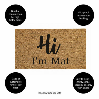 Plow & Hearth Hi I'm Mat Coir Mat