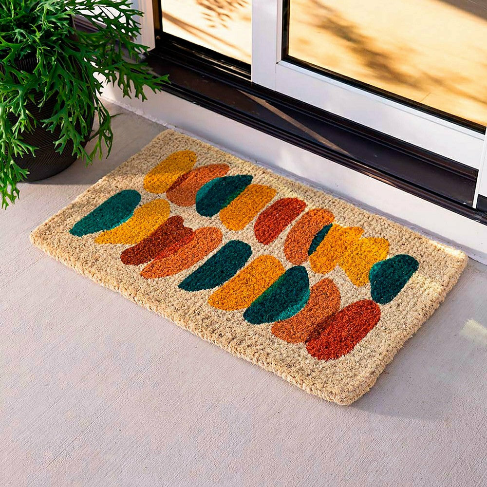 Plow & Hearth Painter's Palette Coir Door Mat