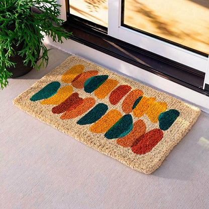 Plow & Hearth Painter's Palette Coir Door Mat