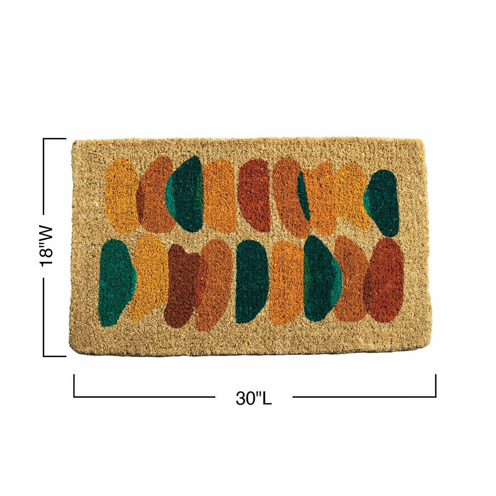 Plow & Hearth Painter's Palette Coir Door Mat