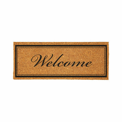 Plow & Hearth Large Format Welcome Coir Mat, 2' x 5'