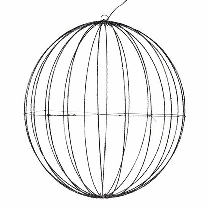 Plow & Hearth LED Foldable Lighting Sphere Décor with 200 Warm White Lights