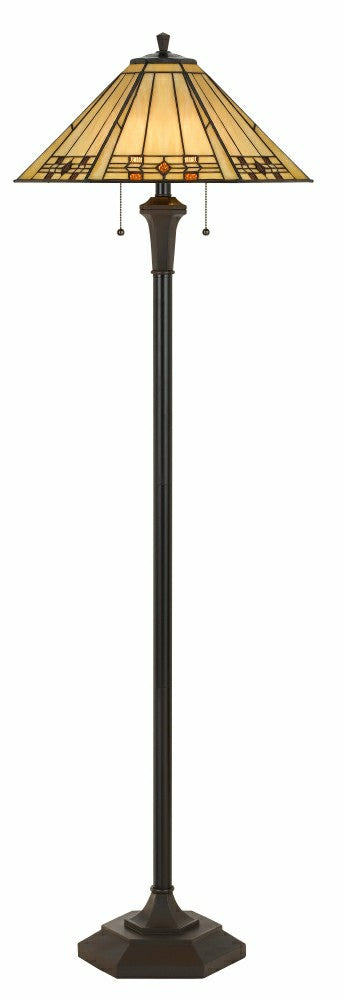 Plow & Hearth Prarie Glow Tiffany Floor Lamp
