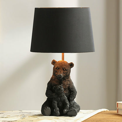 Plow & Hearth Bear and Cub Desk Lamp