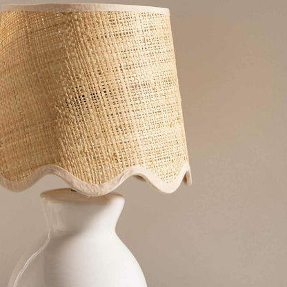 Plow & Hearth Salgareda White Ceramic Table Lamp