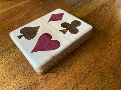 Plow & Hearth Handcrafted Wooden Playing Card Box