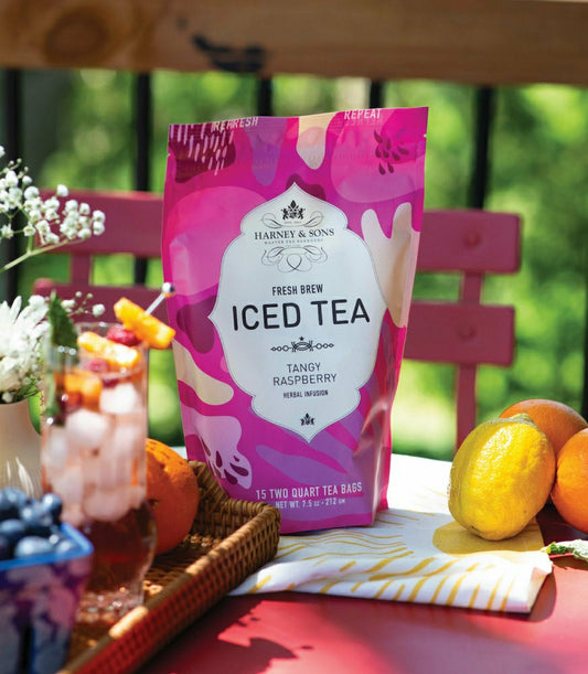 Plow & Hearth Raspberry Herbal Fresh Brew Iced Tea