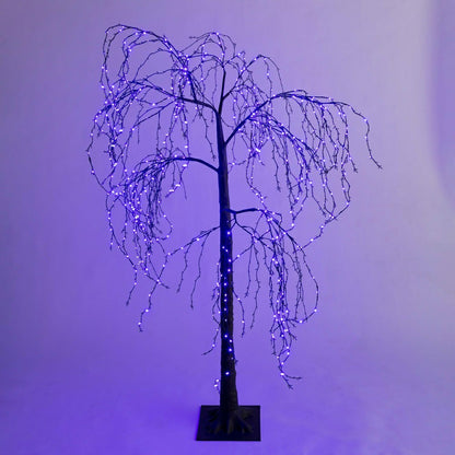 Plow & Hearth Indoor/Outdoor Halloween Weeping Willow, 6'H with 500 Lights