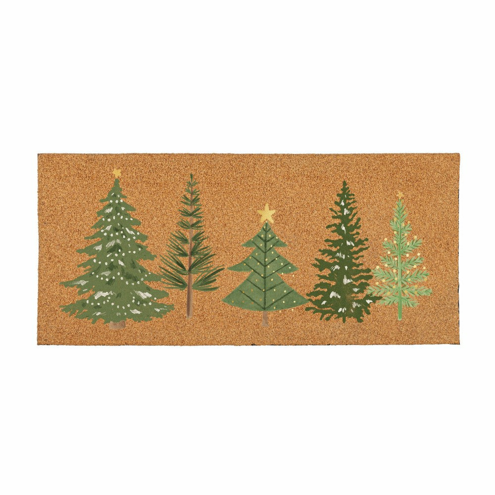 Plow & Hearth 22X10” FLOCKED COIRSASSAFRAS MAT