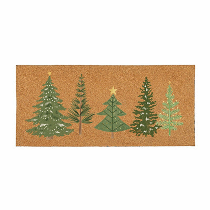 Plow & Hearth 22X10” FLOCKED COIRSASSAFRAS MAT