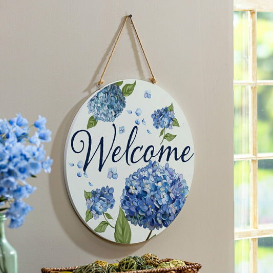 Plow & Hearth Hydrangea Haven, 18" Door Décor