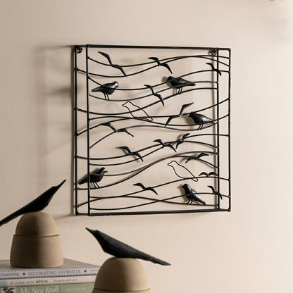 Plow & Hearth Handcrafted Metal Raven Wall Art