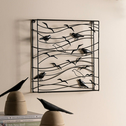 Plow & Hearth Handcrafted Metal Raven Wall Art