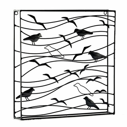 Plow & Hearth Handcrafted Metal Raven Wall Art