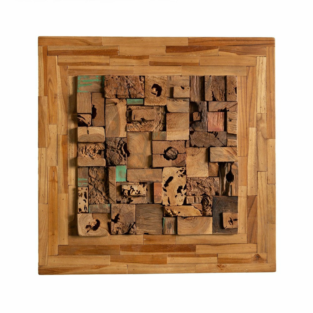 Plow & Hearth Javanese Wood Block Wall Art