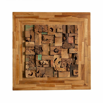 Plow & Hearth Javanese Wood Block Wall Art