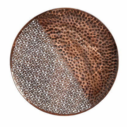 Plow & Hearth VivaStyle Indoor Wall Décor, Metal, Hammered Round Circles, Set of 4