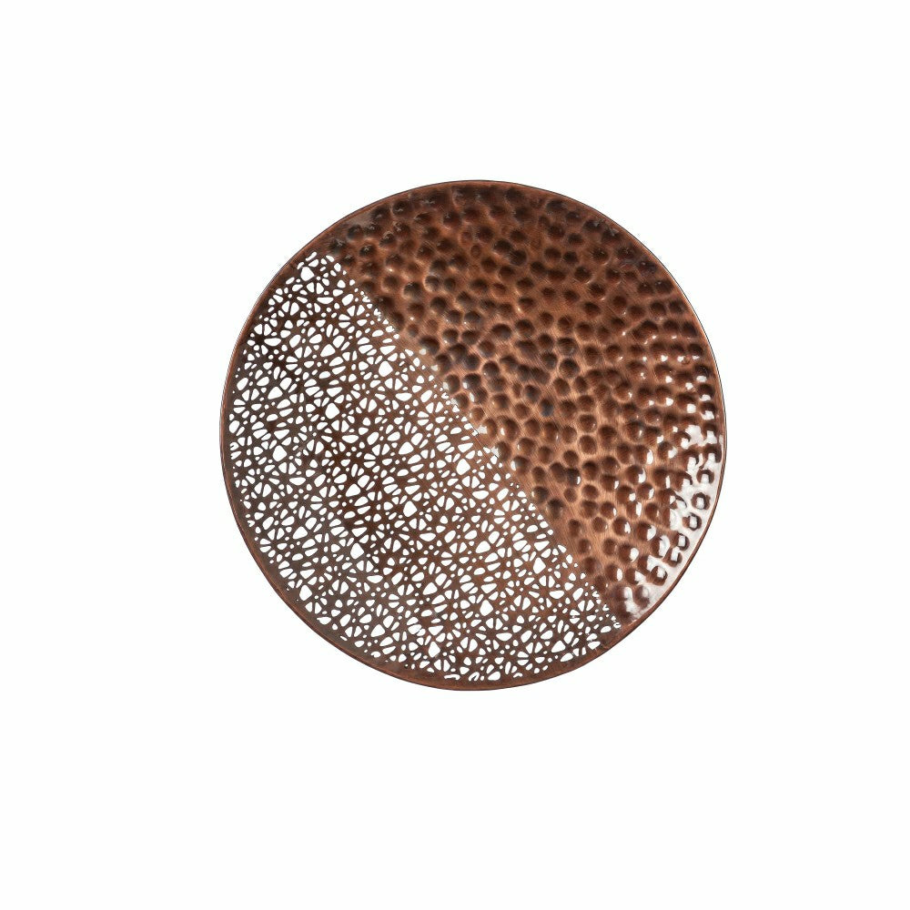 Plow & Hearth VivaStyle Indoor Wall Décor, Metal, Hammered Round Circles, Set of 4