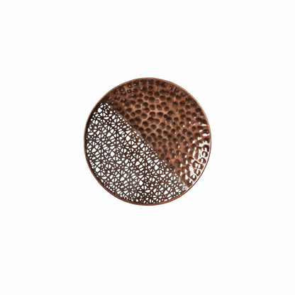 Plow & Hearth VivaStyle Indoor Wall Décor, Metal, Hammered Round Circles, Set of 4