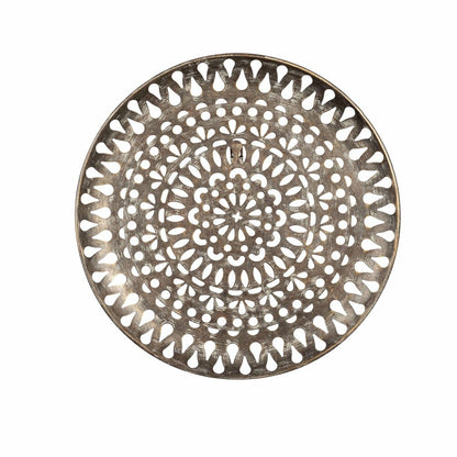 Plow & Hearth Silver Medallion Wall Décor, Set of 2