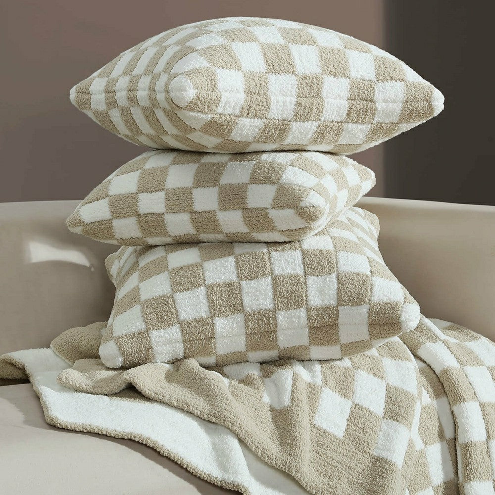 Plow & Hearth Checkerboard Throw Pillow