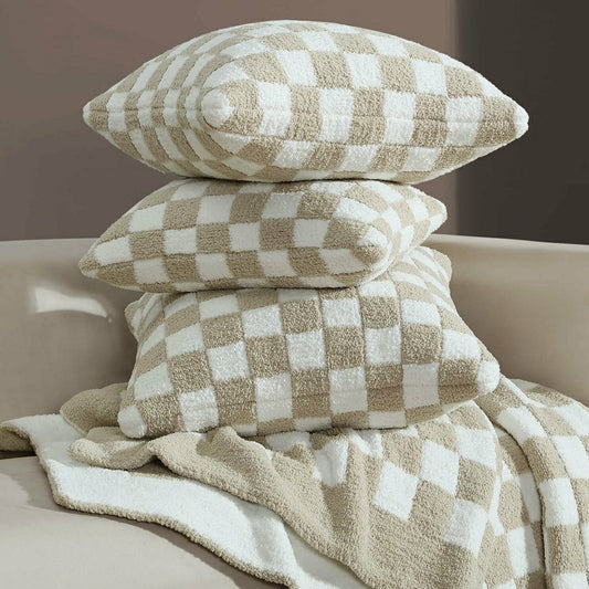 Plow & Hearth Checkerboard Throw Pillow