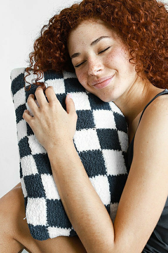Plow & Hearth Checkerboard Throw Pillow
