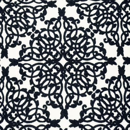 Plow & Hearth Indoor/Outdoor Embroidered Lacework Throw Pillow