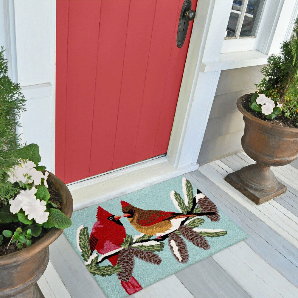 Plow & Hearth Cardinals Indoor/Outdoor Rug