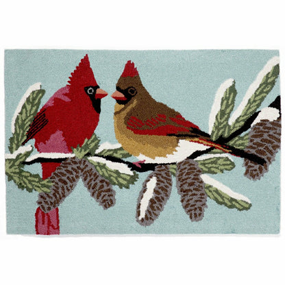 Plow & Hearth Cardinals Indoor/Outdoor Rug