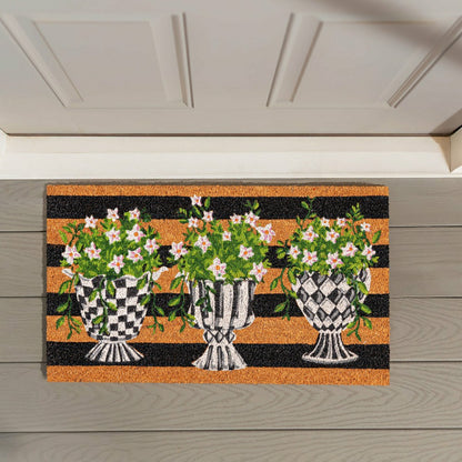 Plow & Hearth Spring Topiary Coir Mat