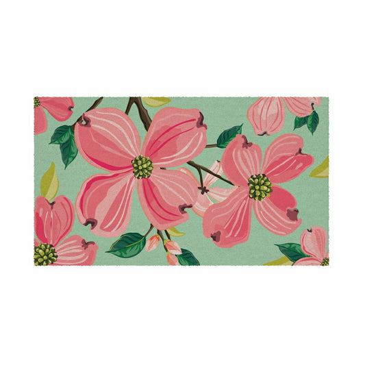 Plow & Hearth Dogwood Blossoms Coir Mat