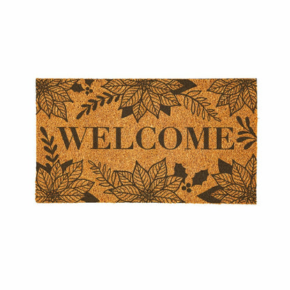 Plow & Hearth Coir Mat, "WELCOME", 28"x16"