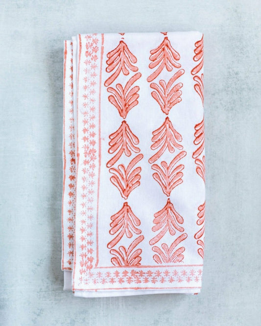 Plow & Hearth Table Runner - Palmetto, Orange & Melon