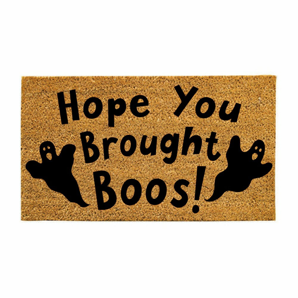 Plow & Hearth Hope You Brought Boos! Coir Doormat, 28"x16"