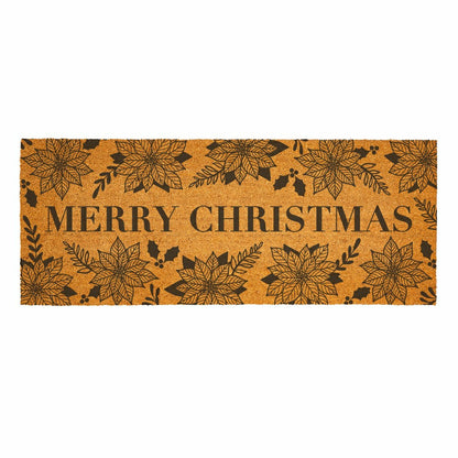 Plow & Hearth Coir Mat, "MERRY CHRISTMAS", 60"x24"