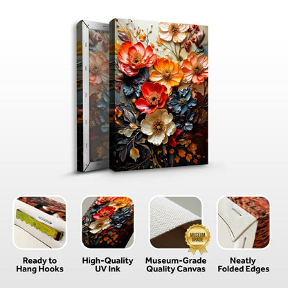 Plow & Hearth Blooming Garden Rhapsody Impasto Wall Art