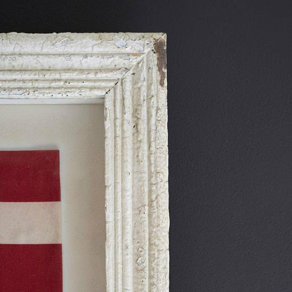 Plow & Hearth Large Framed American Flag Under Glass
