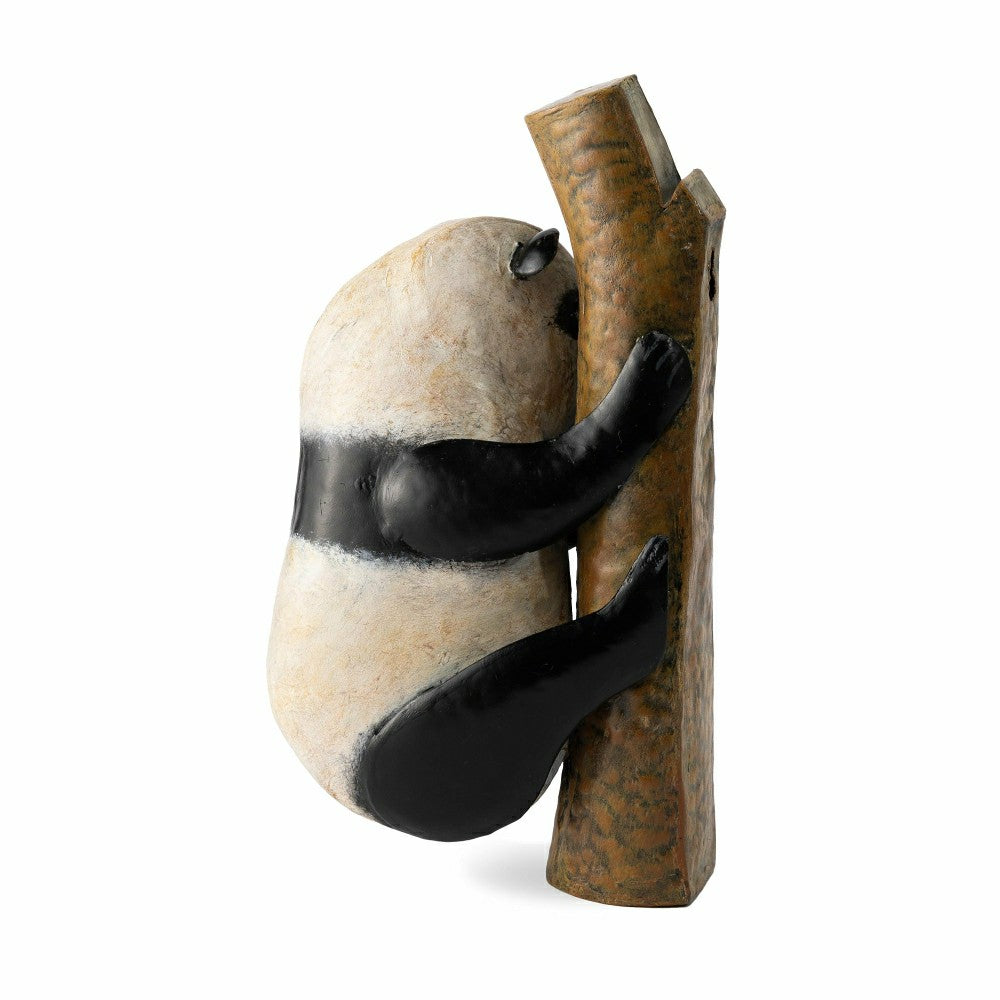 Plow & Hearth Metal Panda on Branch Tree/Wall Hanger