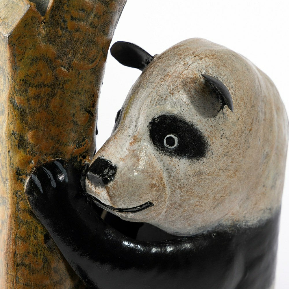 Plow & Hearth Metal Panda on Branch Tree/Wall Hanger